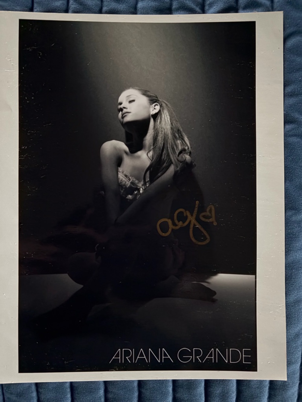 Ariana Grande autographed photo